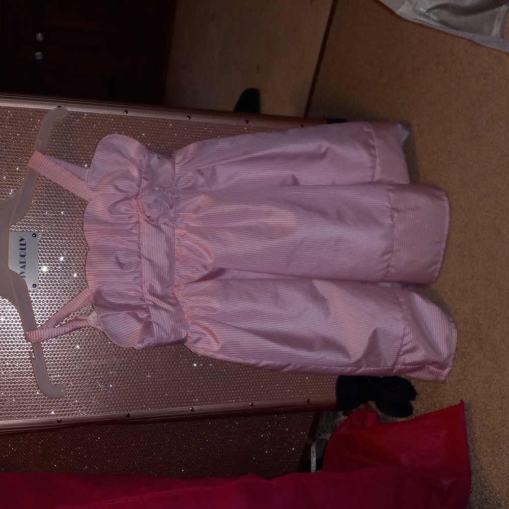 Cherokee Pink and White Stripe Dress
